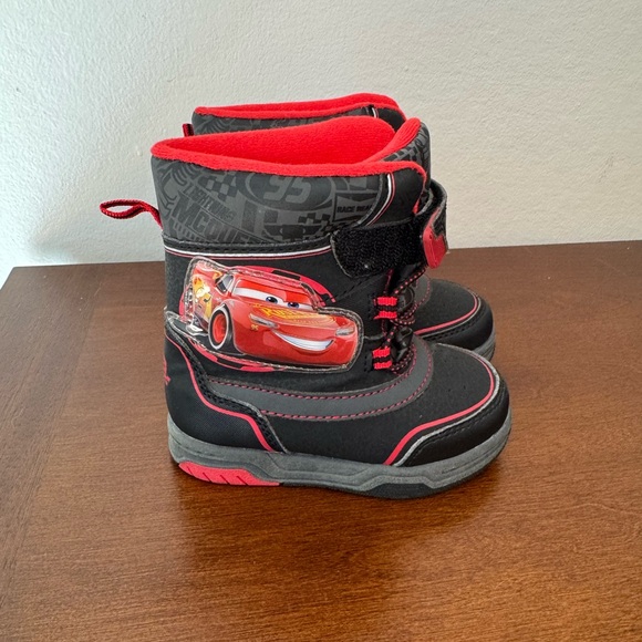 Disney Other - Disney Lightning McQueen Toddler Snow Boots